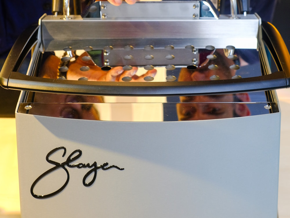 The back of a Steam Single espresso machine.