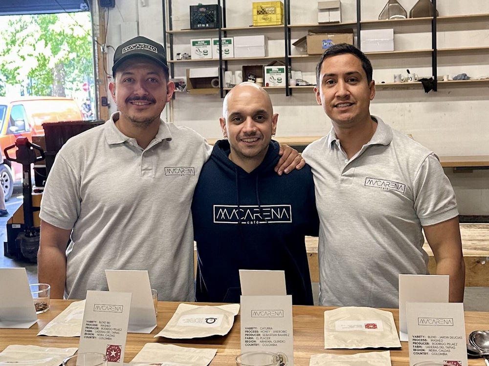 The team at Macarena Café in Colombia.