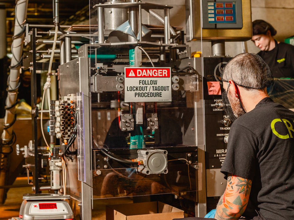 Two roasters at Metropolis Coffee Company.
