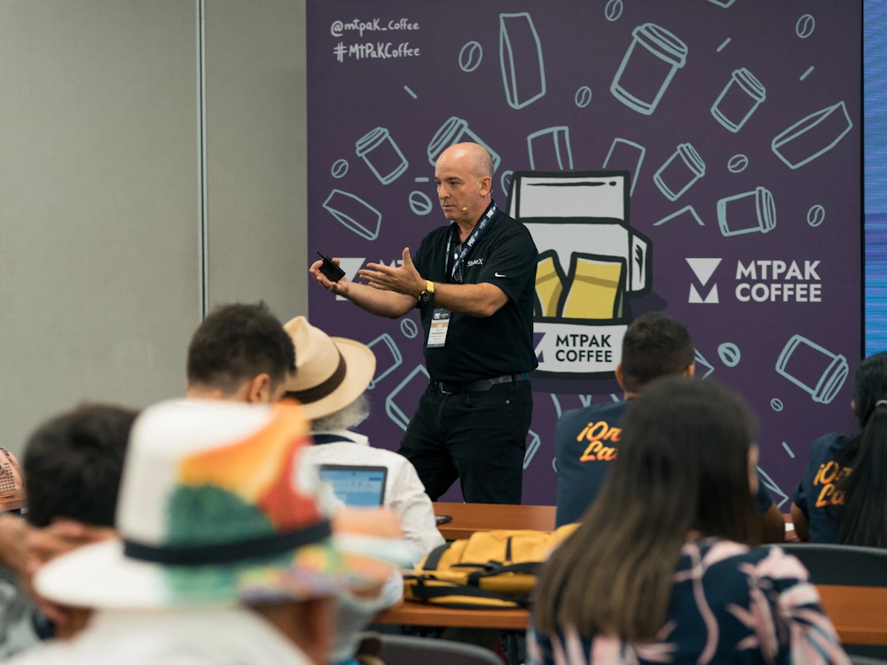 Albert Scalla runs a PRF seminar.